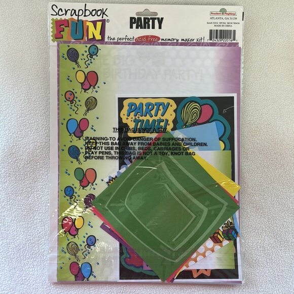 Scrapbook Fun Kits School Days (25 pieces) / Party (24 pieces)  Acid Free - Picture 2 of 6